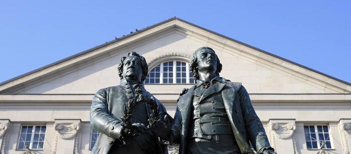Goethe-Schiller-Denkmal, Weimar in Thüringen